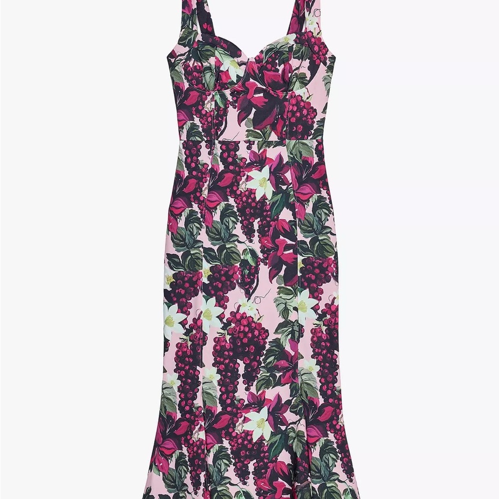 Zara Floral Midi Mermaid Dress